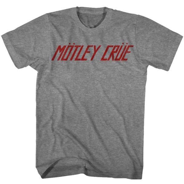 Motley Crue Logo Mens Gray T-shirt
