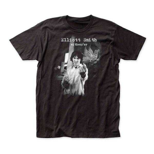 Elliott Smith Either/Or Mens Black T-shirt