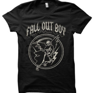 Fall Out Boy Flying Reaper Jr Black T-shirt