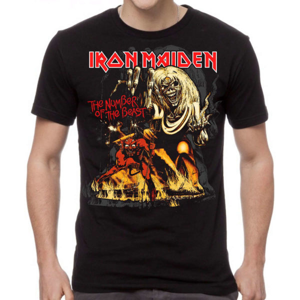 Iron Maiden Number of the Beast Mens Black T-shirt
