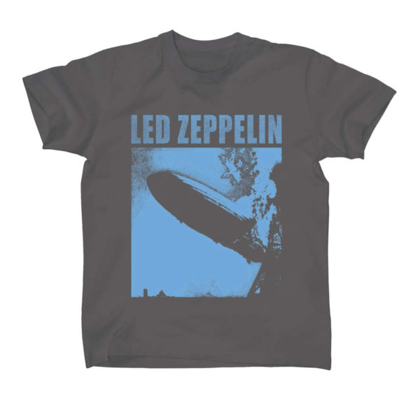 Led Zeppelin Blue Filter Mens Gray T-shirt