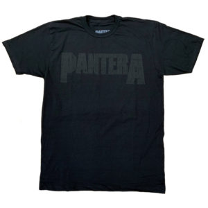 Pantera Blackout Logo Mens Black T-shirt