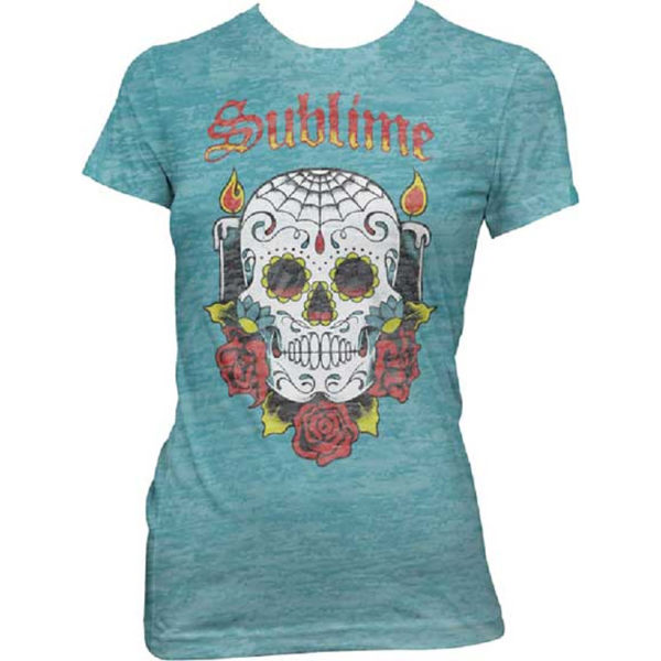Sublime santeria skull band t-shirt