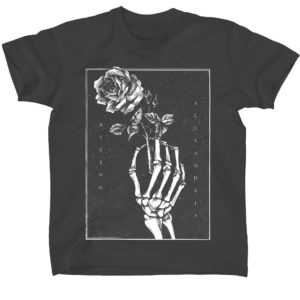 Asking Alexandria Skeleton Rose Mens Black T-shirt