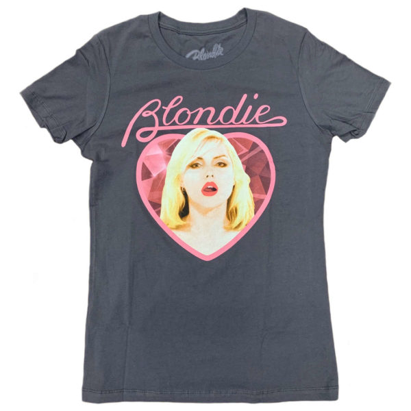 Blondie Diamond Heart Jr Black T-shirt