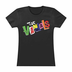 Vandals Pf Logo Girls Jr Black Tshirt small only
