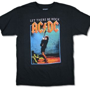 Ac/Dc Let There Be Rock Cover Mens Black T-Shirt