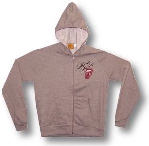The Rolling Stones Only Rock Roll Zip Up Hooded Fleece Large Only