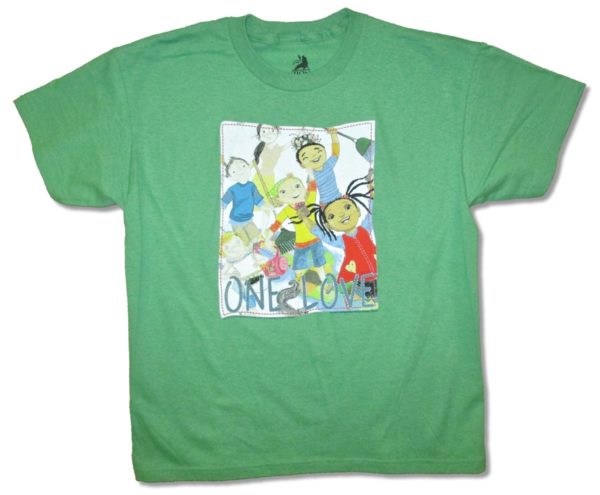 Cedella Marley One Love Kids Youth Green T-Shirt