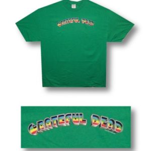 Grateful Dead Rainbow Mens Green T-Shirt