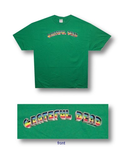 Grateful Dead Rainbow Mens Green T-Shirt