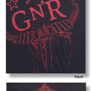 Guns N Roses Fatigue 2009/2010 Tour Mens Black T-Shirt