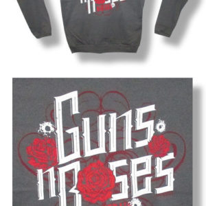 Guns N Roses Nightrain 30/1 Junior Long Sleeve Mens Gray T-Shirt