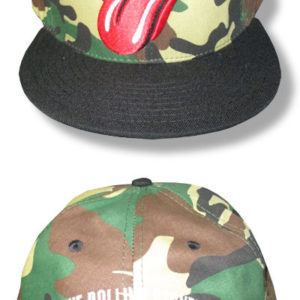 The Rolling Stones Camo Flat Bill Hat - One Size Fits All