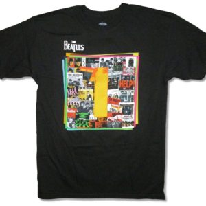 The Beatles Number Ones Mens Black T-shirt