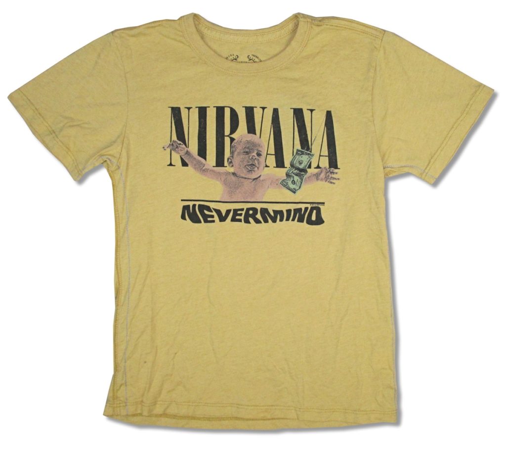Nirvana Nevermind Faded Yellow Youth T-Shirt
