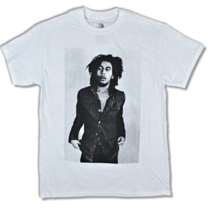 Bob Marley Hands In Pockets Mens White T-Shirt