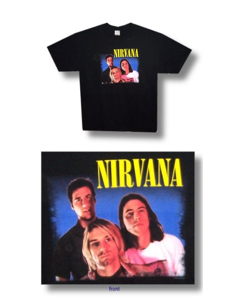Nirvana Color Photo Men's Black T-shirt