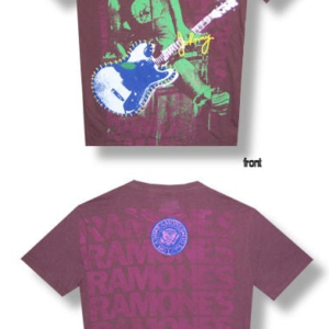 Ramones Johnny High End Vintage Men's Purple T-shirt