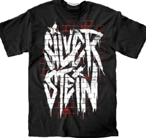 Silverstein Graffiti Men's Black T-shirt Large Only