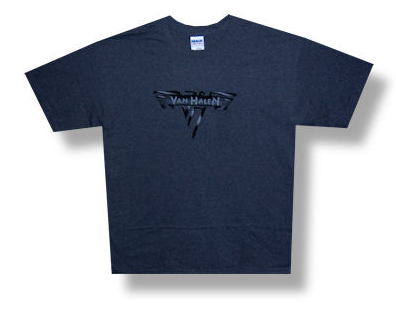 Van Halen Charcoal Logo Men's Navy Blue T-shirt Small only