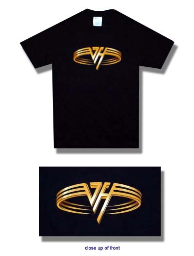 Van Halen Classic Logo Men's Black T-Shirt Small Only