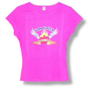 Van Halen Sacred Heart Hot Pink Junior T-shirt