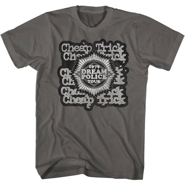 Cheap Trick Dream Police 1979 Tour Gray T-shirt