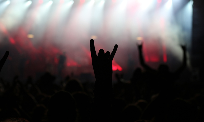 Rock metal concert