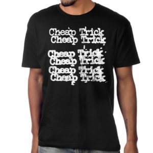 Cheap Trick Stacked Logo Black T-Shirt