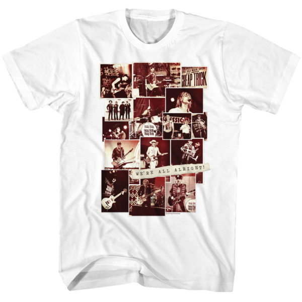Cheap Trick We're Alright Photo Collage T-Shirt